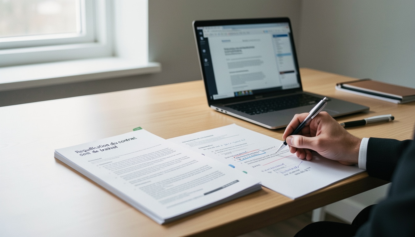 Requalification du contrat de travail: procédure et risques